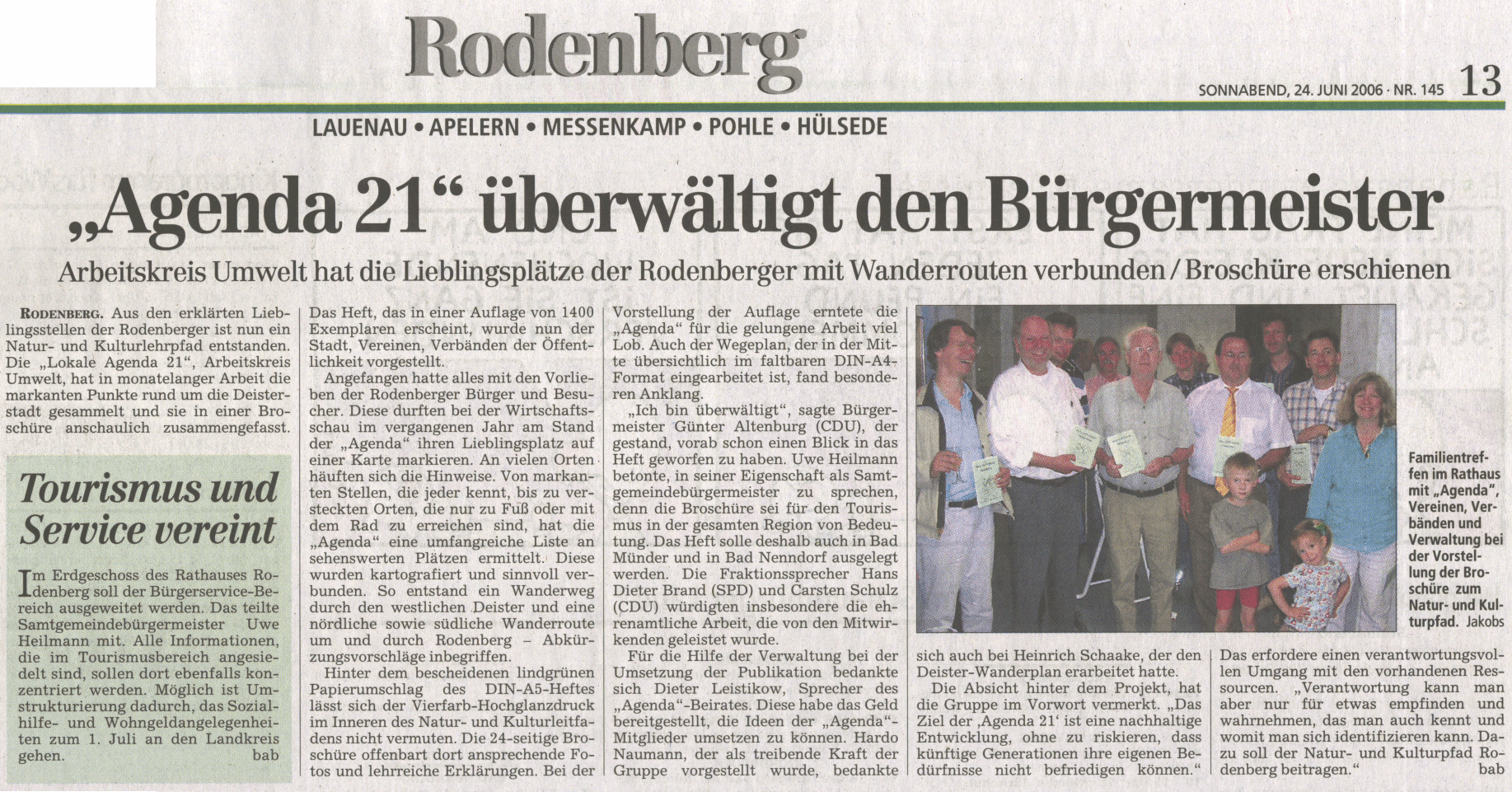 Schaumburger Nachrichten vom 24.06.2006 Seite 13
