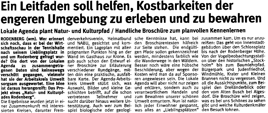Schaumburger Wochenblatt vom 11. Juni 2005, Seite 30