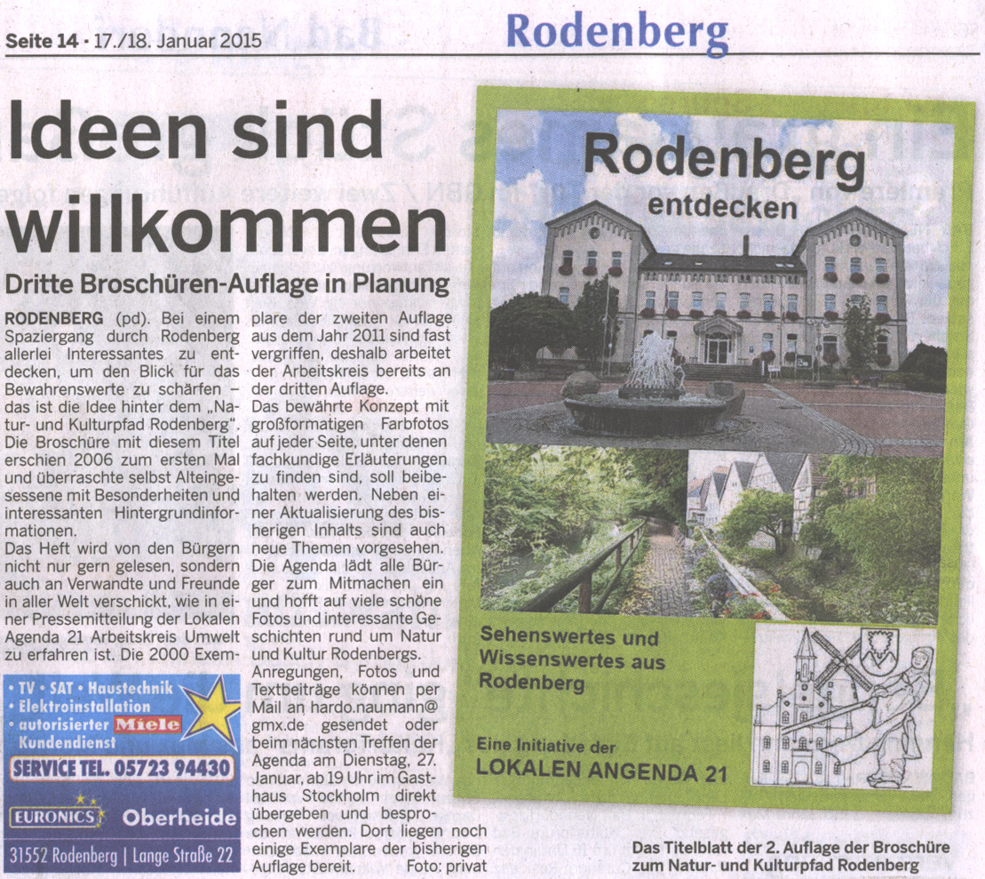 Schaumburger Wochenblatt 17./18. Januar 2015, Seite 14