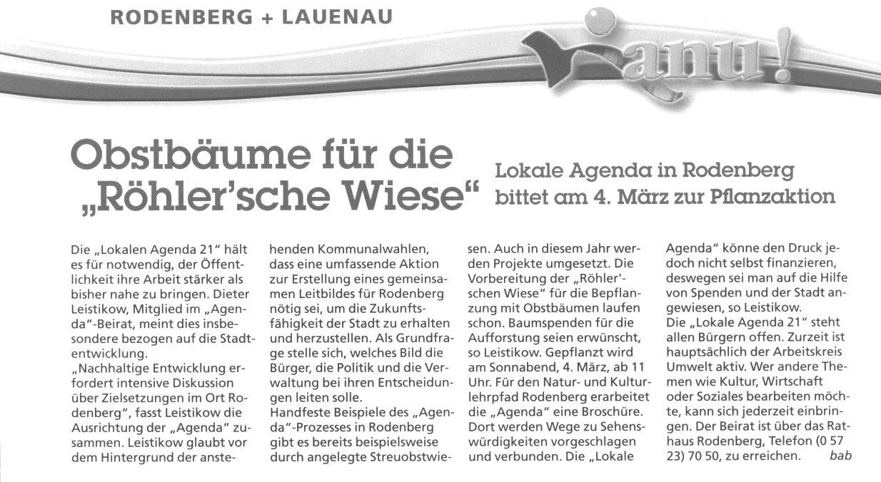 nanu - Stadtmagazin für Bad Nenndorf und Umgebung März 2006, Seite 16